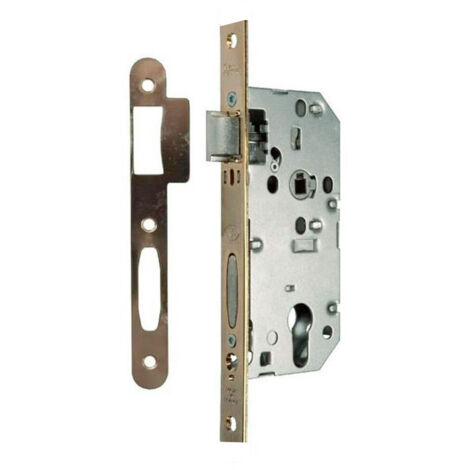 Serrure de sureté à larder à cylindre M45P Vachette - Dimension de l'axe: 50 mm