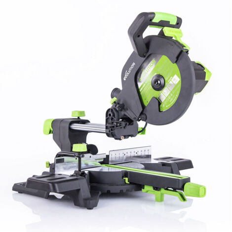 Evolution – Scie à onglet électrique 255mm – Lame multi-matériaux 24 dents – Puissance 1600W – Vitesse 2500 min-1 – Angle d'onglet 50° - F255SMS