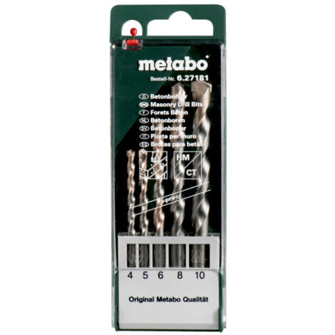 Coffret de forets à béton pro, 5 pièces metabo (1/2)