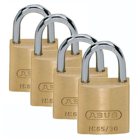 4 Cadenas 30mm Laiton Massif Blist - Abus
