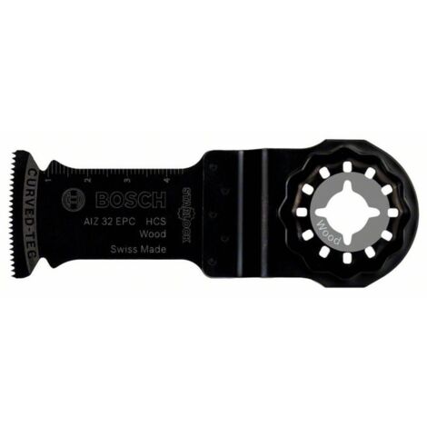 Bosch – Lot de 5 lames de scie plongeante HCS pour bois tendre – Largeur 32 mm – Longueur 40 mm – Emmanchement universel - WOOD 50 X