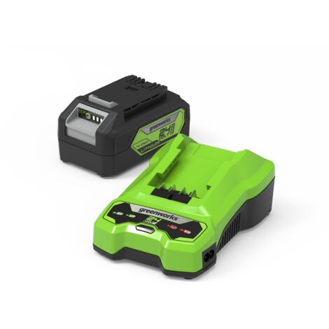 Batterie Greenworks GSK24B4 24 V 4 0 Ah Li-ion + Chargeur (1/5)
