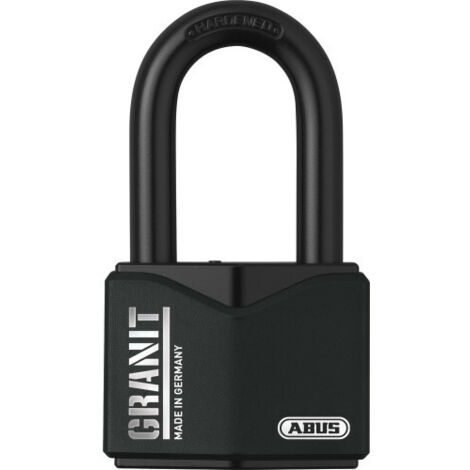 Abus – Cadenas haute sécurité U GRANIT 37/55HB50 – Acier spécial cémenté – Anse 11mm – Niveau de sécurité 10 – Pour portails et conteneurs