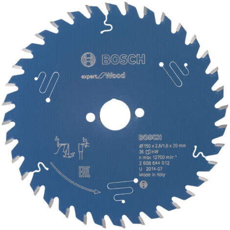 Lame de scie circulaire Bosch Expert Wood 10038405 150x2,6x20 36Z
