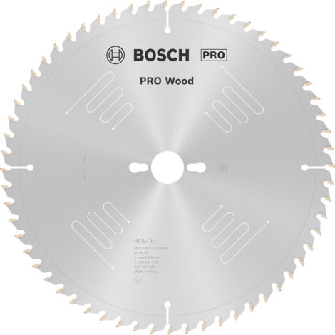 Bosch – Lame de scie circulaire 305 mm – Alésage 30 mm – 60 dents carbure pour bois dur – Coupe nette et précise
