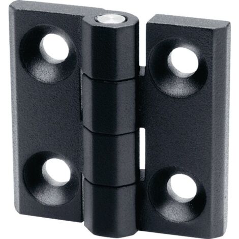 Charnière GN 237 hauteur 50 mm largeur 50 mm épaisseur 2 mm zinc-moulé sous pression avec perçages pour vis à tête fraisée (1/3)