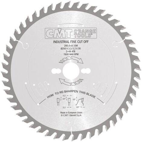 285.048.10M LAME CIRCULAIRE 250X3.2X30 Z=48 10ATB (1/3)