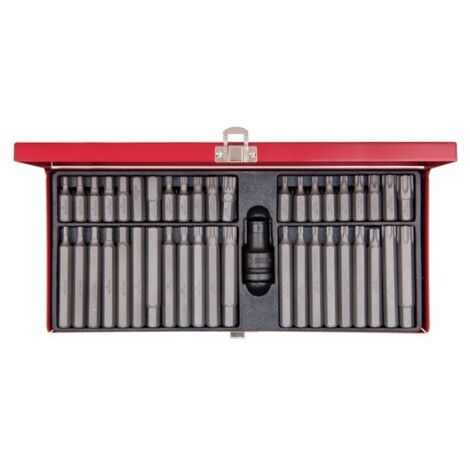 Coffret embouts 10mm à choc 43 pièces – Alliage acier chrome vanadium S2 – Embouts 6 pans et Torx pour vissage intensif – King Tony (1/3)