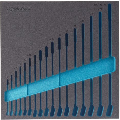 Garniture en mousse souple bimatière 163-98L ∙ L x l : 344 mm x 342 mm