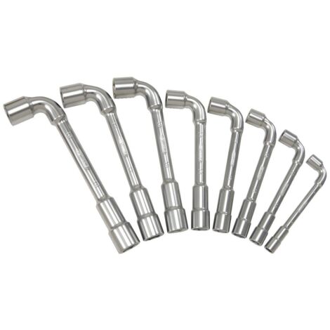 Kstools – Jeux de clés à pipe débouchées 21 pcs – Tête coudée 90° pour accès facile – Acier chromé vanadium – Finition satinée anti-corrosion