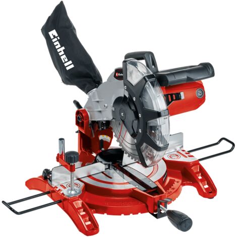 Einhell Scie à onglet TC-MS 2513 L (1600 W, 48 dents, Largeur de coupe maximale : 120 mm, Sac à poussière et blocage de sécurité) (1/5)