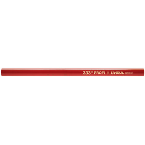 CRAYON DE CHARPENTIER 333 LYRA ROUGE 24 CM EN BOÎTE DE 100 - 4332103
