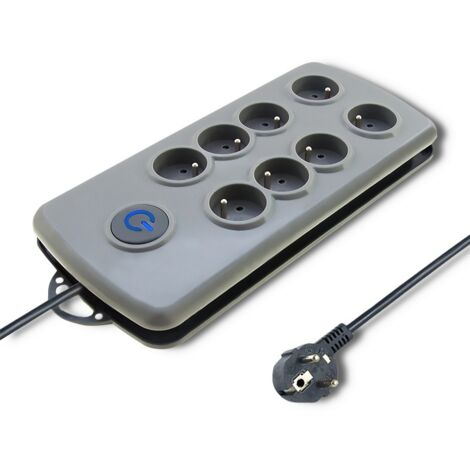 QOLTEC 50162 PROTECTION SURTENSION 8 SORTIE(S) CA 230 V 2,5 M GRIS (1/5)