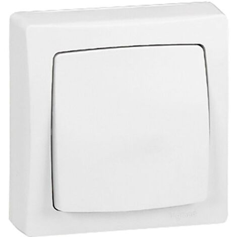 Legrand – Permutateur complet 86004 – 10A 250V – IP2X – Blanc RAL 9010 – Pour installation électrique