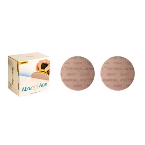 Mirka – Boîte de 50 disques abrasifs Ø 150 mm – Grain 80 pour ponçage bois dur et composites – Structure maillée pour enlèvement rapide (1/5)