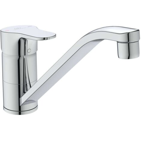 IDEAL STANDARD - MITIGEUR CUISINE MONOCOMMANDE À BOUCHE BASSE, À POSER, CHROMÉ BD431AA (1/4)