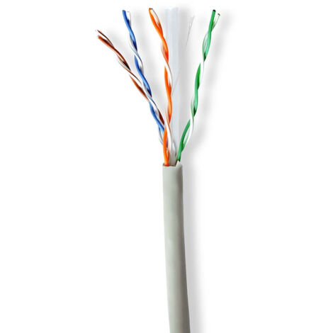 CCBG8520GY305 Réseau Câble Rouleau CAT6 Souple U/UTP CCA 305.0 m Intérieur Rond PVC Gris Boîte de Tirage (1/2)