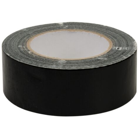 Adhésif toilé 50 mm x 50 m noir – Flexible et imperméable – Pour réparations sur conduits et tuyaux – 188845 – Fixman