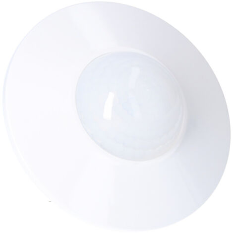 Détecteur de mouvement PIR DR-08 - 360°, Un=230V AC, P=1000W, plafonnier et encastré FI60, blanc