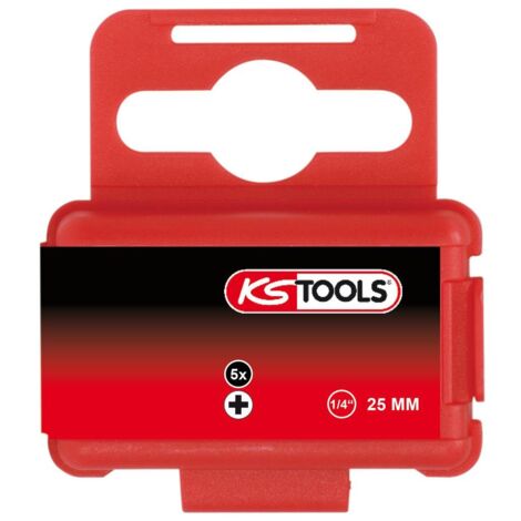 1/4" Embouts de vissage PHILLIPS, 25mm, PH00, pack de 5 (1/2)