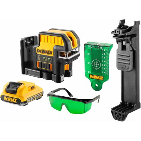 Dewalt – Niveau laser de ligne transversale DCE0825D1G – Laser vert classe 2 – Portée 45m – Précision +/- 3mm – Autonomie 40h – IP65 résistant eau et poussière (1/10)