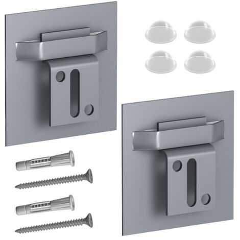 Kit de fixation 12 kg pour miroirs et Dibond – Adhésif bicolore ProfiPlus – Charge maximale 12 kg – Inclus : supports et vis – Newly