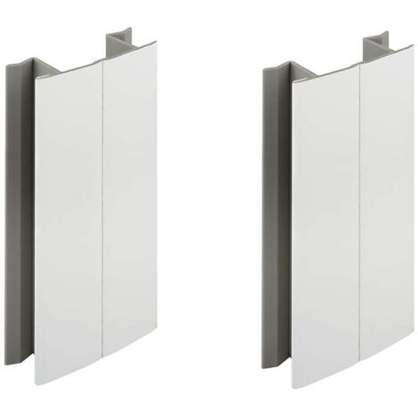 Cyclingcolors – Plinthe de finition de cuisine 150mm blanc mat – Jonction multi angle angulaire – Raccord connecteur PVC pour meuble