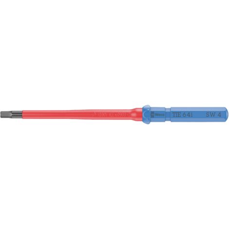 Wera Kraftform Kompakt VDE 64 i 4,0 x 157 mm TIE pour électricien 6 pans intérieurs Lame interchangeable 4.0 mm Q831033