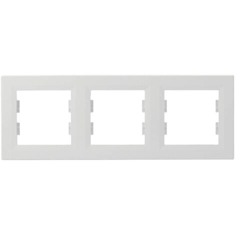 Cadre Asfora blanc (RAL 9003) – EPH5800321D – Montage encastré – ABS respectueux de l'environnement – Dimensions 225x83x9mm – Siroflex - R041662