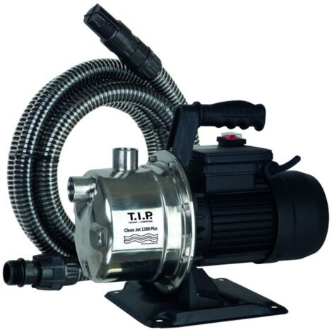 Pompe de jardin TIP - acier inoxydable, avec raccord d&39aspiration, 4 400 l/h, hauteur de refoulement 50 m, 2000 0,200 W, Clean Jet 1300 Plus, 30087 (1/5)