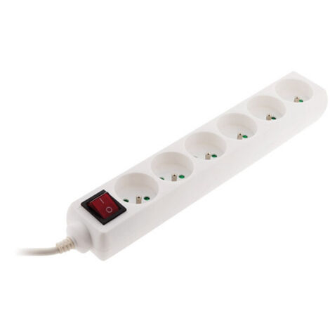 Zenitech – Multiprise 6 prises 16A 2P+T – Câble 1m – Puissance 3680W – Interrupteur à voyant – Protection enfant intégrée