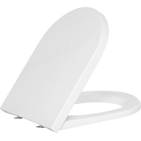 Ideal Standard – Abattant WC softclose en Duroplast blanc – Système d'abaissement automatique – Compatible WC standard – T376001