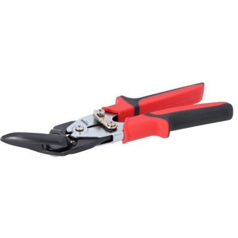 BAHCO - Cisaille à tôle coupe à gauche, puissance par levier et poignée rouge, 250 mm (1/5)