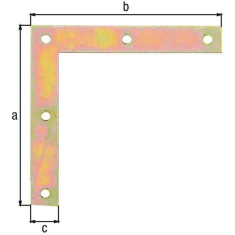 Alberts 849016 Équerre de meuble, galvanisée Sendzimir, 100 x 100 x 15 mm, Set de 50 pièces (1/3)