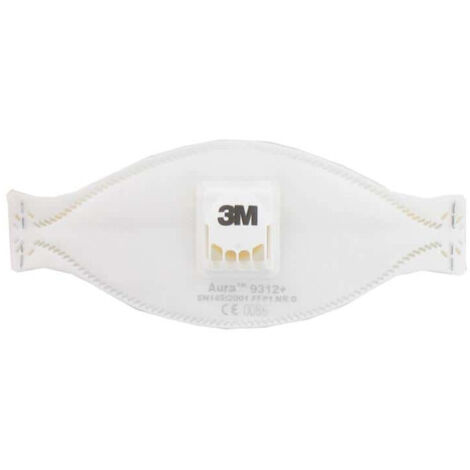 Masque 3M Aura 9312 anti-poussières pliable FFP1 avec soupape x 10
