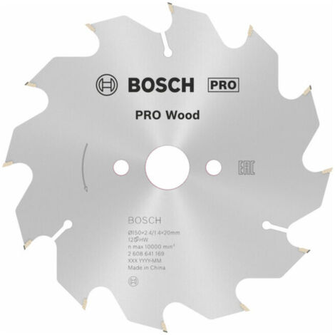 Lame de scie circulaire PRO Wood 150 x 2,4 x 20 mm Bosch - 2608641169