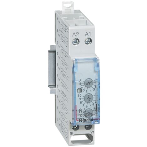 relais temporisé - multifonction - 12 / 230 volts - legrand 004744 (1/2)