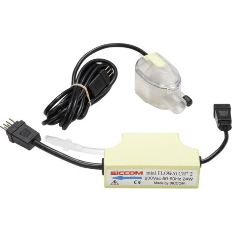 Pompe à condensat mini Flowatch 2 – Débit 15 l/h – Boîtier IP64 – Installation facile avec raccordement avant/arrière – Siccom (1/3)
