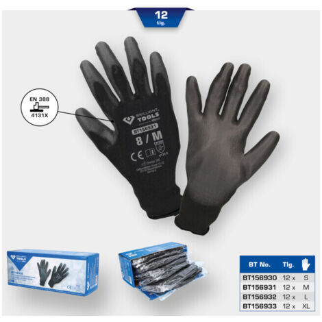 BRILLIANT TOOLS Gants en microfibre taille 7 / S - BT156930 (1/5)
