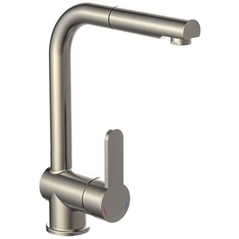Robinet d'évier ND LONDON look acier inoxydable (1/5)