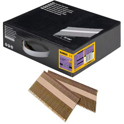 Clou en bande DNPT 3,1 x 90 mm 33 degrés Lisse Galvanisé G12 DEWALT 2000 pièces