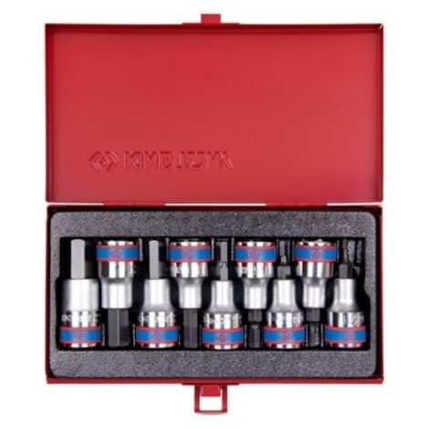 KING TONY - Coffret de douilles 1/2" mâle, 9 pièces (1/5)