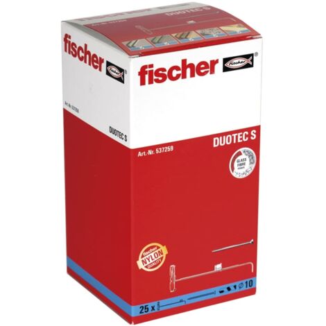 Boîte de 25 chevilles à bascule Duotec FISCHER 537259 nylon - 10 mm