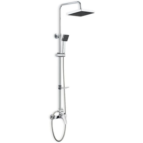 Set de douche monomande cromo extensible 85-155 cm – Pomme haute 20 cm – Cartouche céramique 35 mm – Pression recommandée 3/4 bars – UG - SD31014 (1/6)