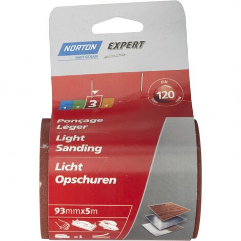 Norton Norgrip rouleau abrasif auto-agrippant blanc 93 mm