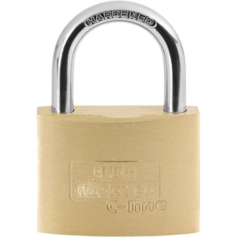 Burg Wächter 3031 Cadenas 60.00 mm fermeture différente laiton avec serrure à clé C308692 (1/3)