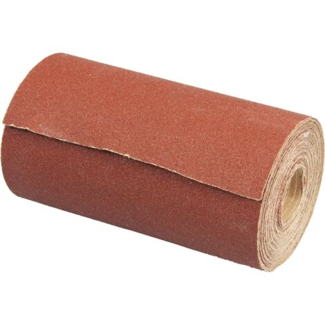 Silverline – Rouleau abrasif de ponceuse 115 mm x 5 m – Grain 80 en corindon – Dos souple pour ponçage efficace – Compatible ponceuses 115 mm