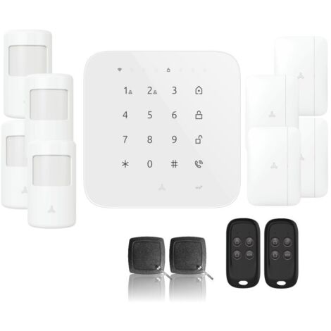 Alarme maison wifi et gsm 4g sans fil connectée casa- kit 4 (1/4)