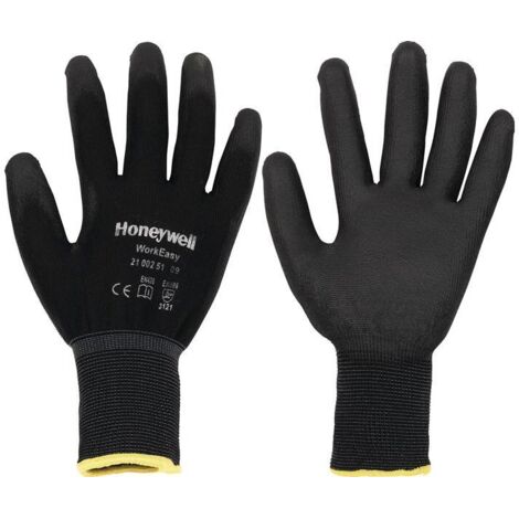 Gant Workeasy Black PU taille 9 noir EN 388 catégorie EPI II polyester avec polyuréthane (1/4)