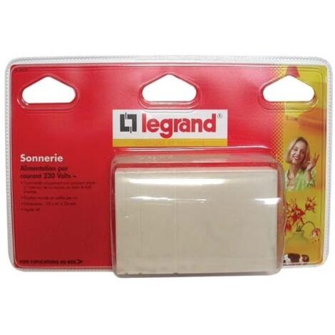 Legrand – Carillon 230V avec sonnerie 80 dB – Installation murale en saillie – Indice de protection IP20 – Pour usage extérieur